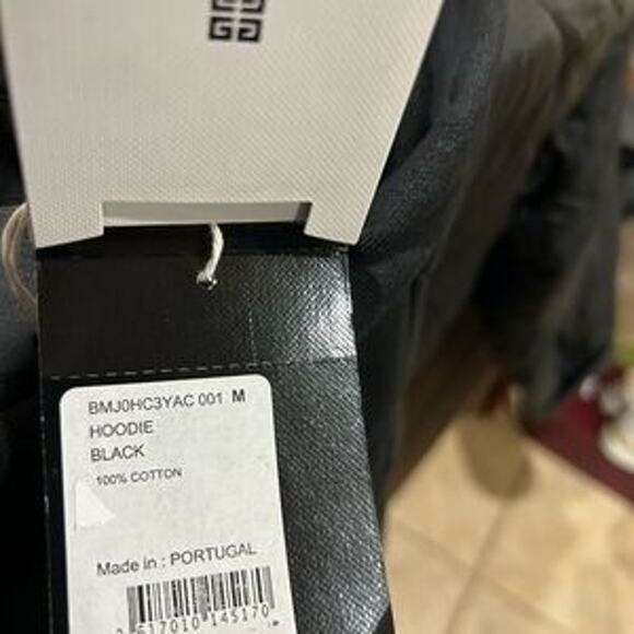 Givenchy men's cotton fleece hoodie size medium NWT - Picture 4 of 11